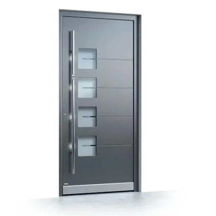 Puerta de aluminio para dormitorio.