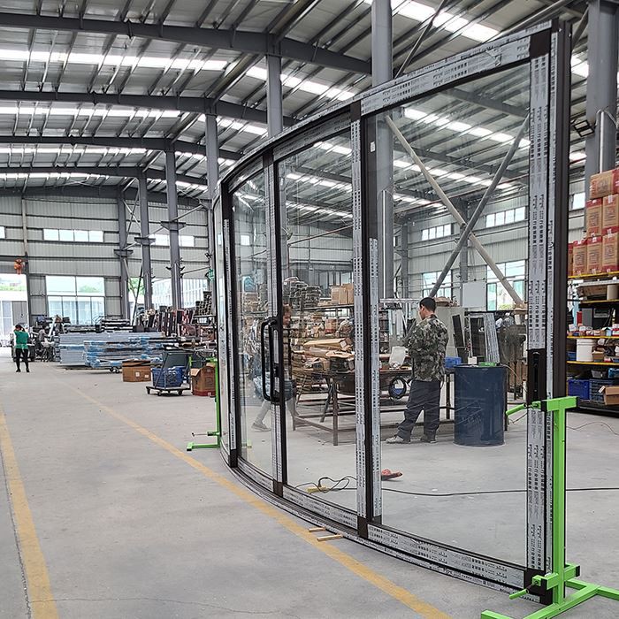 Puertas correderas de aluminio para balcón.